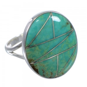 Sterling Silver And Turquoise Jewelry Ring Size 4-3/4 VX57267