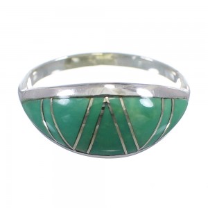 Sterling Silver And Turquoise Southwestern Ring Size 6-1/2 YX79684