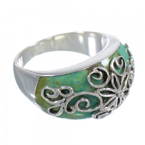 Sterling Silver Turquoise Southwestern Ring Size 6-1/2 RX81225