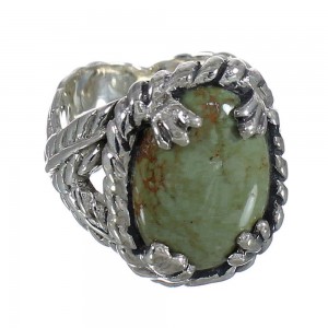 Southwest Turquoise And Sterling Silver Ring Size 4-3/4 WX80625