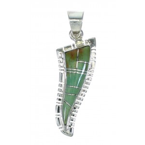 Genuine Sterling Silver Turquoise Pendant MX65349