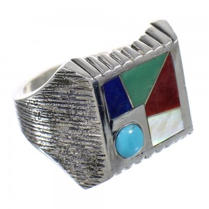 Multicolor And Silver Southwest Ring Size 6-1/2 YX75831