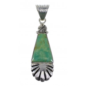 Southwest Sterling Silver Turquoise Jewelry Pendant RX82197