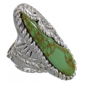 Sterling Silver Southwest Turquoise Jewelry Ring Size 5-1/4 QX74912