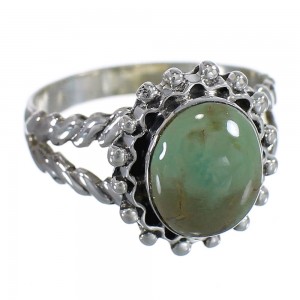 Southwest Jewelry Silver Turquoise Ring Size 8-3/4 QX75105