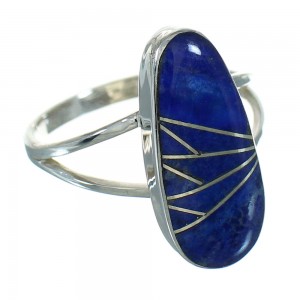 Lapis Genuine Sterling Silver Ring Size 4-1/2 RX82361