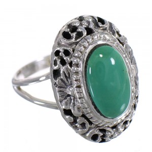 Turquoise And Silver Southwest Jewelry Ring Size 4-3/4 YX73775