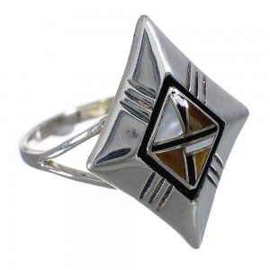 Multicolor Silver Southwestern Ring Size 6 YX73629