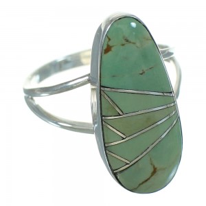Southwest Sterling Silver Turquoise Ring Size 5-1/4 YX69533