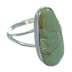 Genuine Sterling Silver And Turquoise Southwestern Ring Size 6-1/4 YX69549