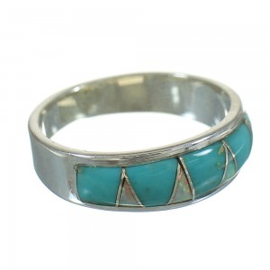 Southwestern Opal And Turquoise Silver Ring Size 4-1/2 YX80621