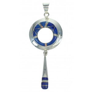 Southwestern Silver Lapis Opal Pendant YX70302