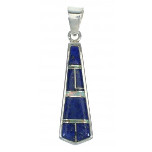 Southwestern Sterling Silver Lapis Opal Pendant YX70308