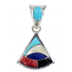 Multicolor Genuine Sterling Silver Jewelry Pendant RX95660