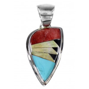 Sterling Silver Southwest Multicolor Pendant YX94500