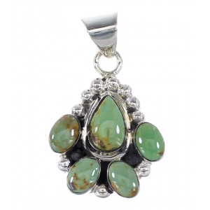 Authentic Sterling Silver Turquoise Pendant RX95364