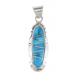 Turquoise Sterling Silver Southwest Pendant AX95261