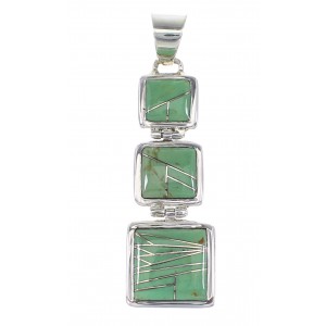 Turquoise Jewelry Sterling Silver Pendant AX95518