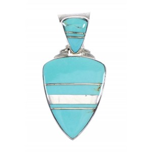 Turquoise Genuine Sterling Silver Pendant AX96475