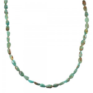 Turquoise Sterling Silver Southwest Bead Necklace NX96363