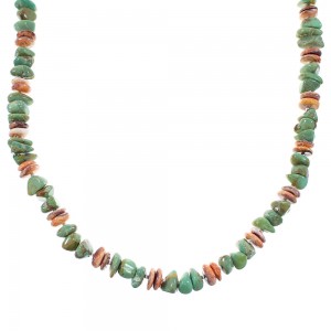 Multicolor Navajo Silver Jewelry Bead Necklace AX99950