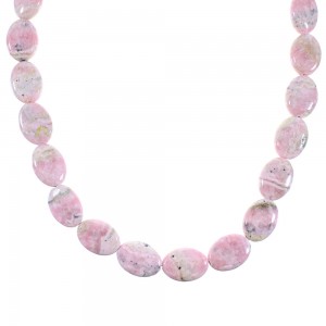 Rhodochrosite Authentic Sterling Silver Southwest Bead Necklace AX99963