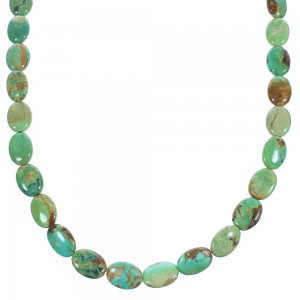 Turquoise Sterling Silver Southwestern Bead Necklace SX104873