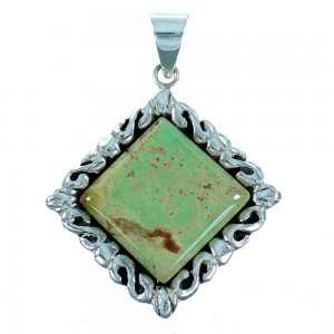 Turquoise Sterling Silver Southwest Pendant GS75174