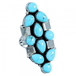 Navajo Turquoise Sterling Silver Ring Size 5-3/4 RX110609