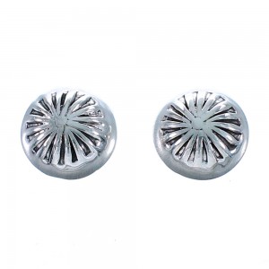 Navajo Sterling Silver Post Stud Earrings RX112453