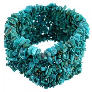 Turquoise Bead Southwest Stretch Bracelet SX114325