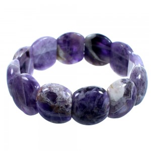 Amethyst Stretch Bead Bracelet RX114317