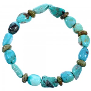 Turquoise Southwest Bead Stretch Bracelet RX114313