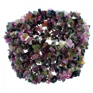 Southwest Tourmaline Stretch Bead Bracelet LX114444