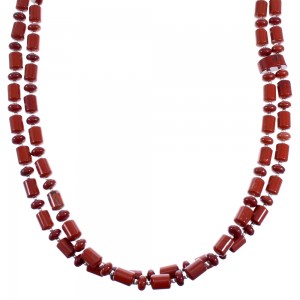 2-Strand Sterling Silver And Jasper Bead Necklace SX114953