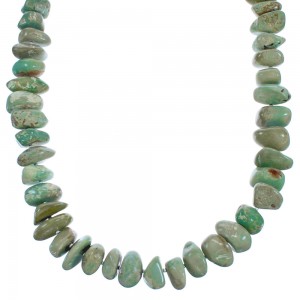 Sterling Silver Southwest Turquoise Bead Necklace BX119743