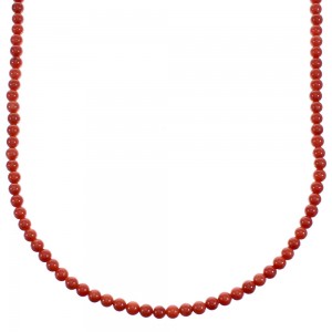 Southwest Genuine Coral Bead Necklace BX120574