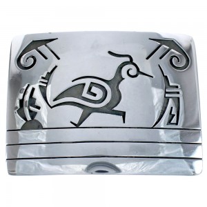 Road Runner Hopi Sterling Silver Belt Buckle BX120262