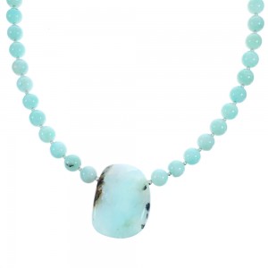 Anden Opal Sterling Silver Bead Necklace KX120983