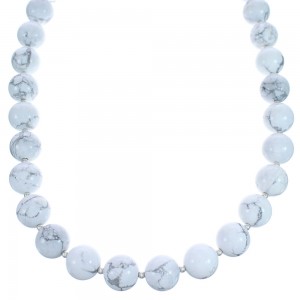 Southwest Howlite Bead Necklace KX121118