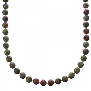 Southwestern Unakite Bead Necklace KX121084