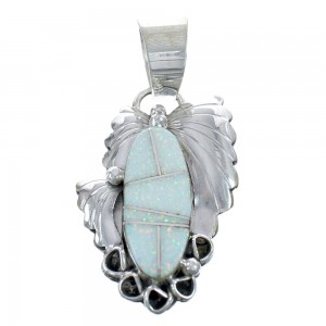 Native American Opal And Sterling Silver Pendant JX122776