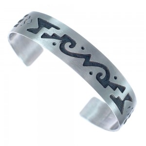 Native American Navajo Sterling Silver Cuff Bracelet JX123809