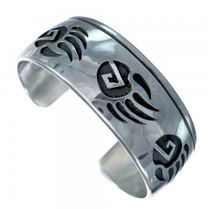 Sterling Silver Native American Bear Paw Cuff Bracelet JX123832