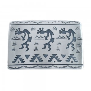 Native American Navajo Sterling Silver Kokopelli Belt Buckle JX124339