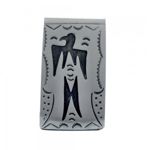 Thunderbird Genuine Sterling Silver Native American Money Clip AX126665