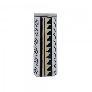 Native American Sterling Silver 12KGF Money Clip JX126429