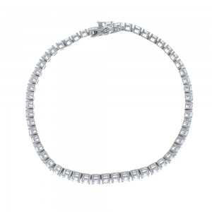 Sterling Silver Cubic Zirconia Bracelet JX128557