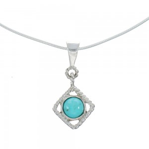Sterling Silver Turquoise Italian Snake Chain Necklace Set AX128971