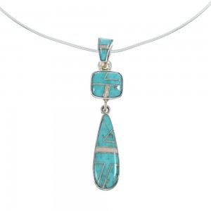 Sterling Silver Turquoise And Opal Inlay Southwestern Italian Snake Chain Necklace Set AX129052